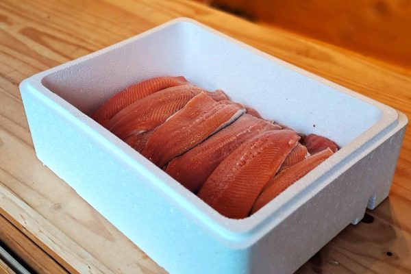 Filet de truite frais polycirene